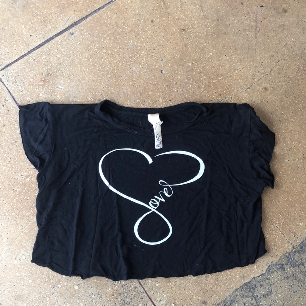 Love <3 crop top, free w purchase